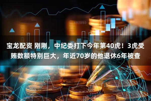 宝龙配资 刚刚，中纪委打下今年第40虎！3虎受贿数额特别巨大，年近70岁的他退休6年被查